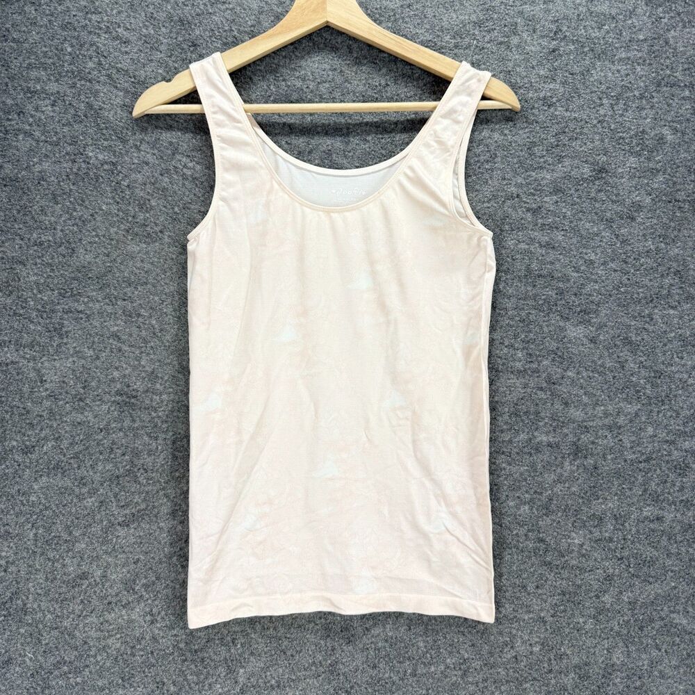 Goof Tank Women M Medium Pink Sleeveless Wide Strap Rayon Pullover Casual Solid
